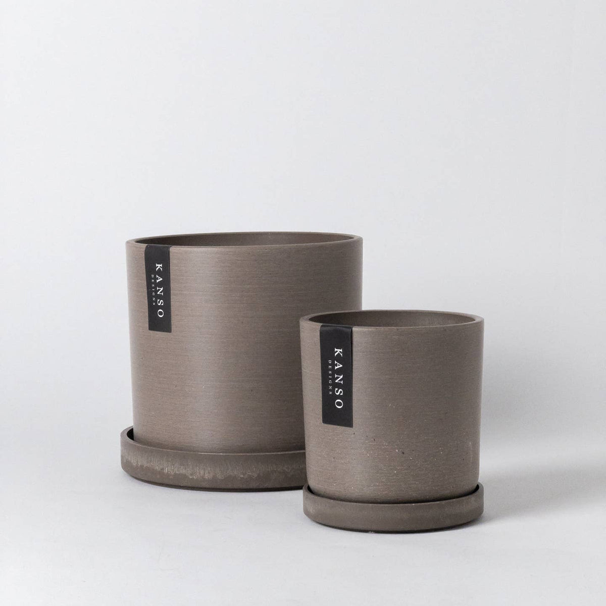 7" & 4" Signature Planters & Saucer — Earth Tones by Kanso Designs — view 9
