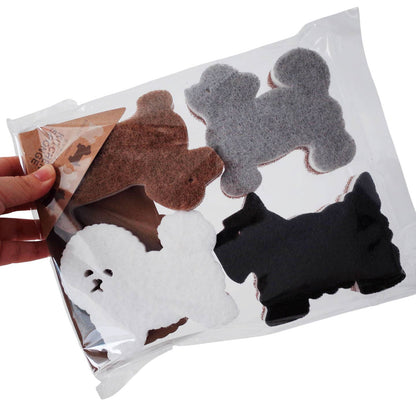 Cute Dog-Shaped Kitchen Cleaning Sponge Set (4-piece Set) by Homerely (We Cover All Import Duties) — view 6