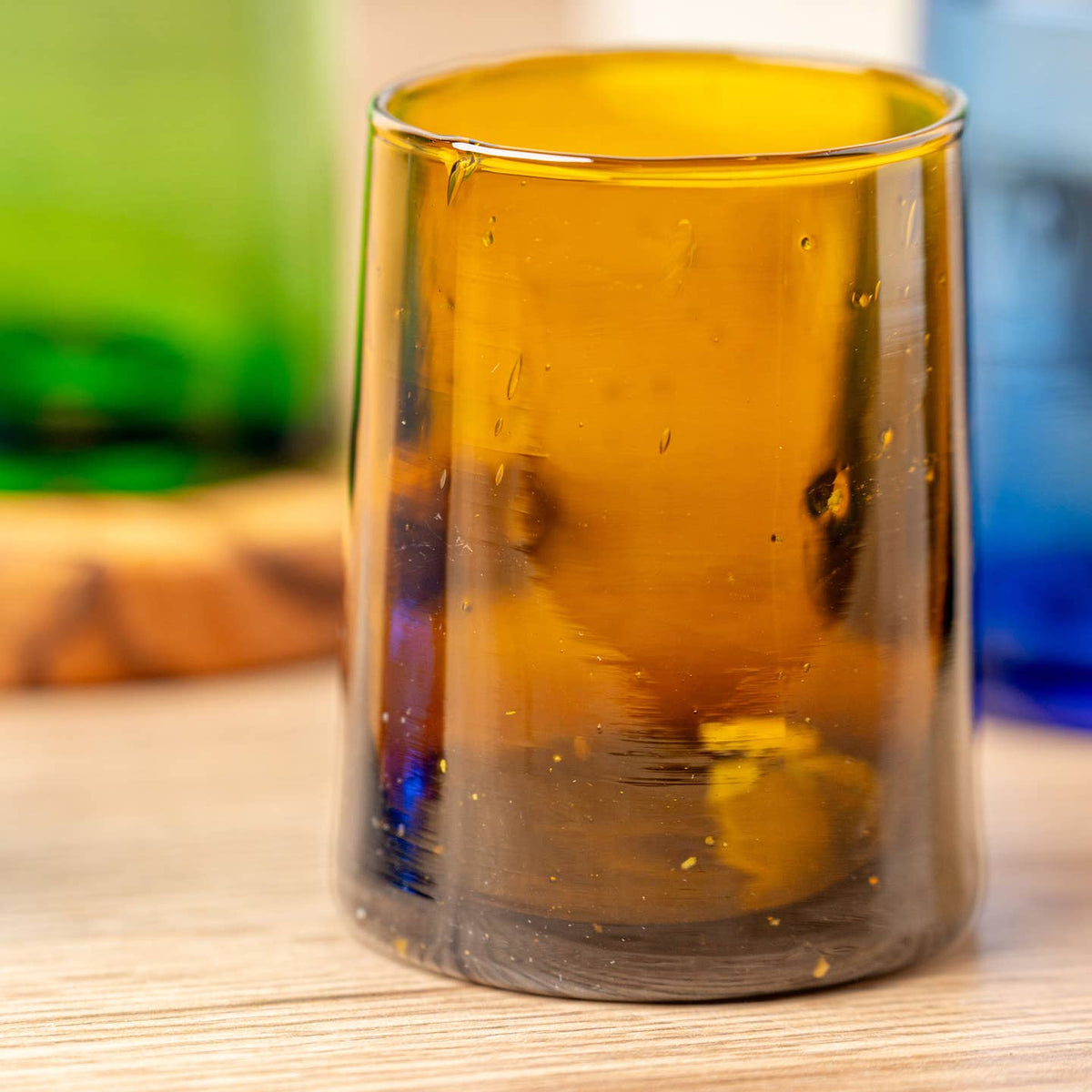 Moroccan Cone Glassware Small - Amber by Verve Culture — view 2