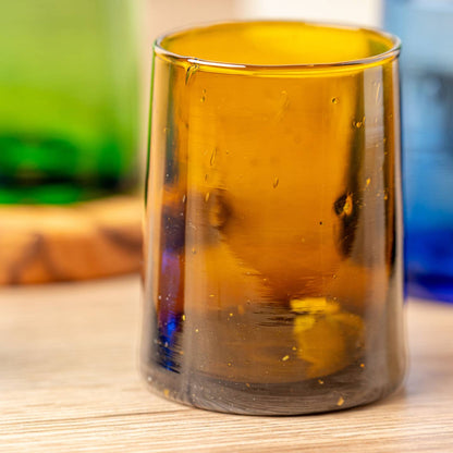 Moroccan Cone Glassware Small - Amber by Verve Culture — view 2