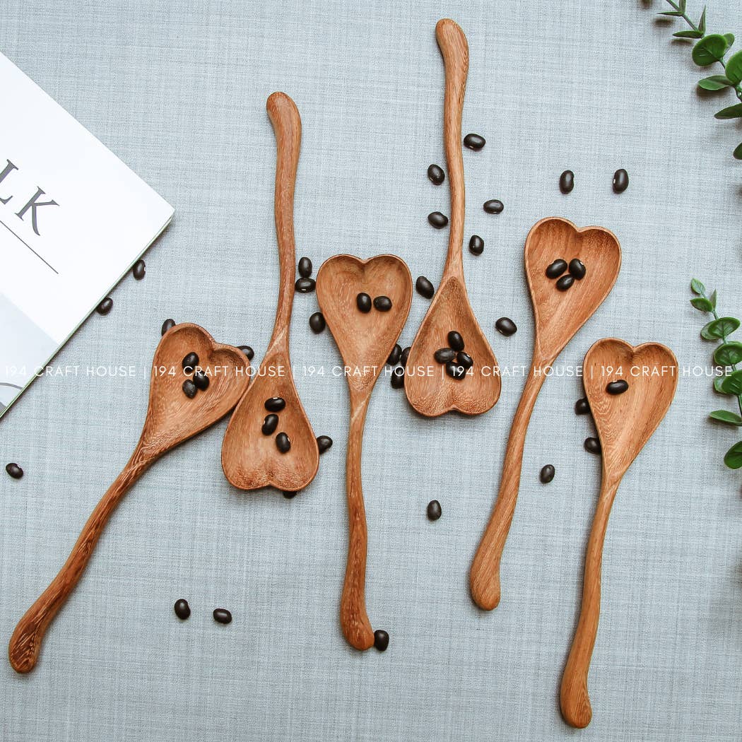 Wiggly Heart-Shaped Wooden Spoon - Home Decor and Gifts by 194 Craft House — view 5