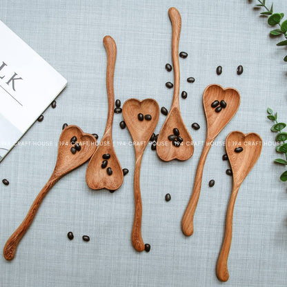 Wiggly Heart-Shaped Wooden Spoon - Home Decor and Gifts by 194 Craft House — view 5