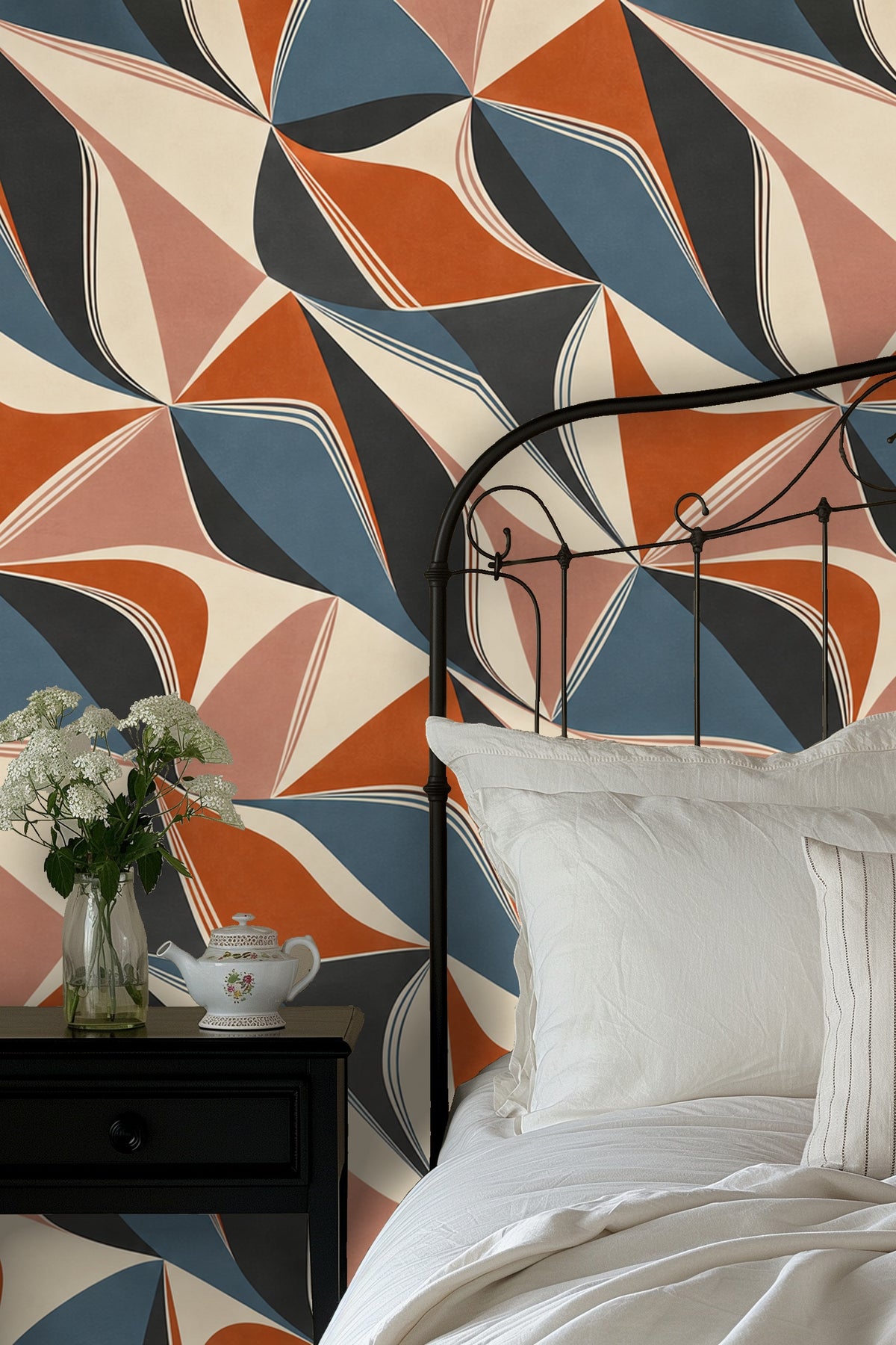Wallpaper pattern repeated showing crisp edges and varied color planes.