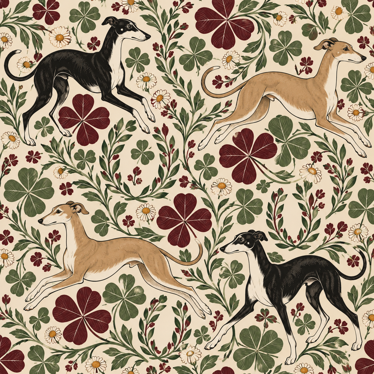 Artwork detail emphasizing sharp line quality and vintage style in wallpaper.