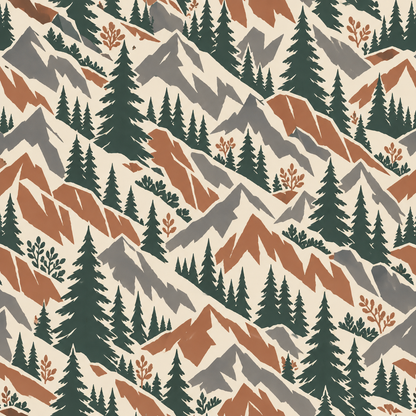 Terra Firma Pines wallpaper shown in an interior setting