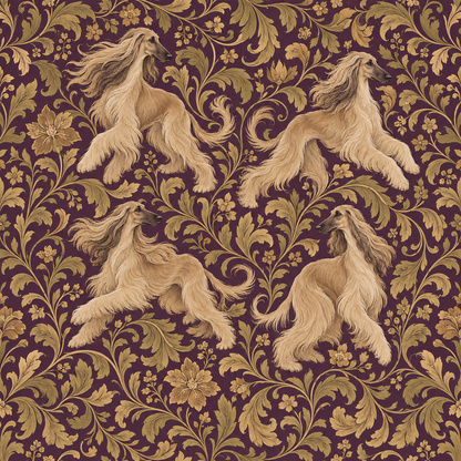 Textured detail of painted fur and foliage in Americana style