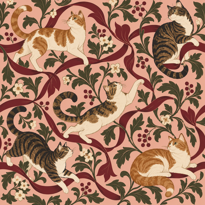 Velvet Ribbon Cats wallpaper image 13