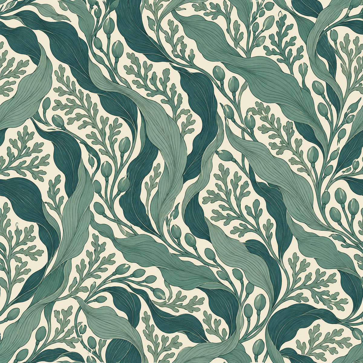 Deep Sea Foliage wallpaper image 13