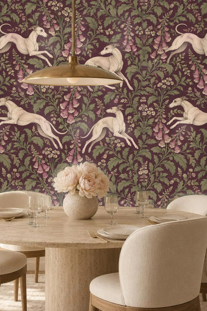Floral pattern showing finely detailed leaves with serrated edges