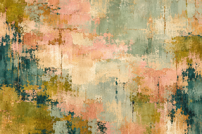 Abstract Terrain Mural wallpaper shown in an interior setting