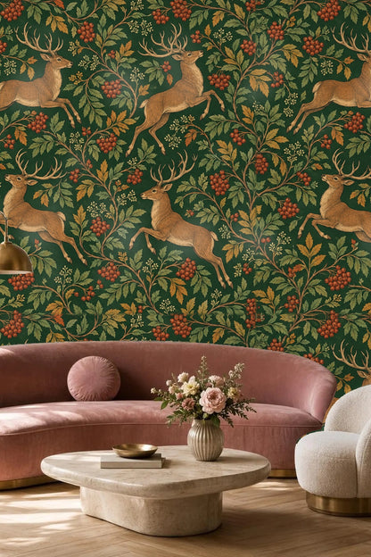 Wallpaper shown in vertical roll form emphasizing color saturation and print quality.