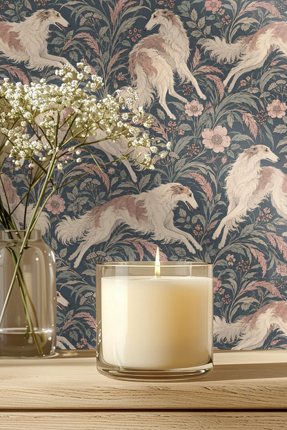 Wallpaper edge alignment example in interior