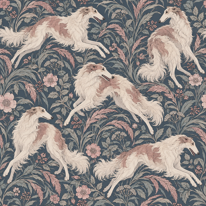 Decor detail with wallpaper and furnishings