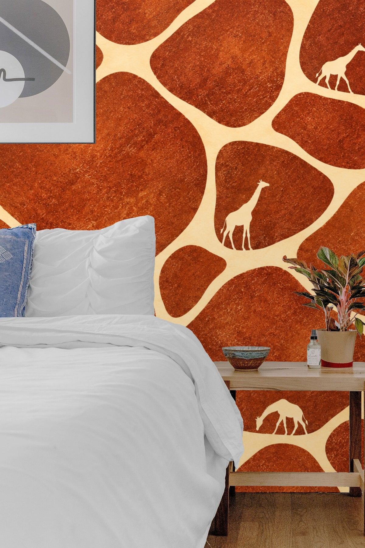 Warm earthy wallpaper with varied stone shapes and subtle animal forms