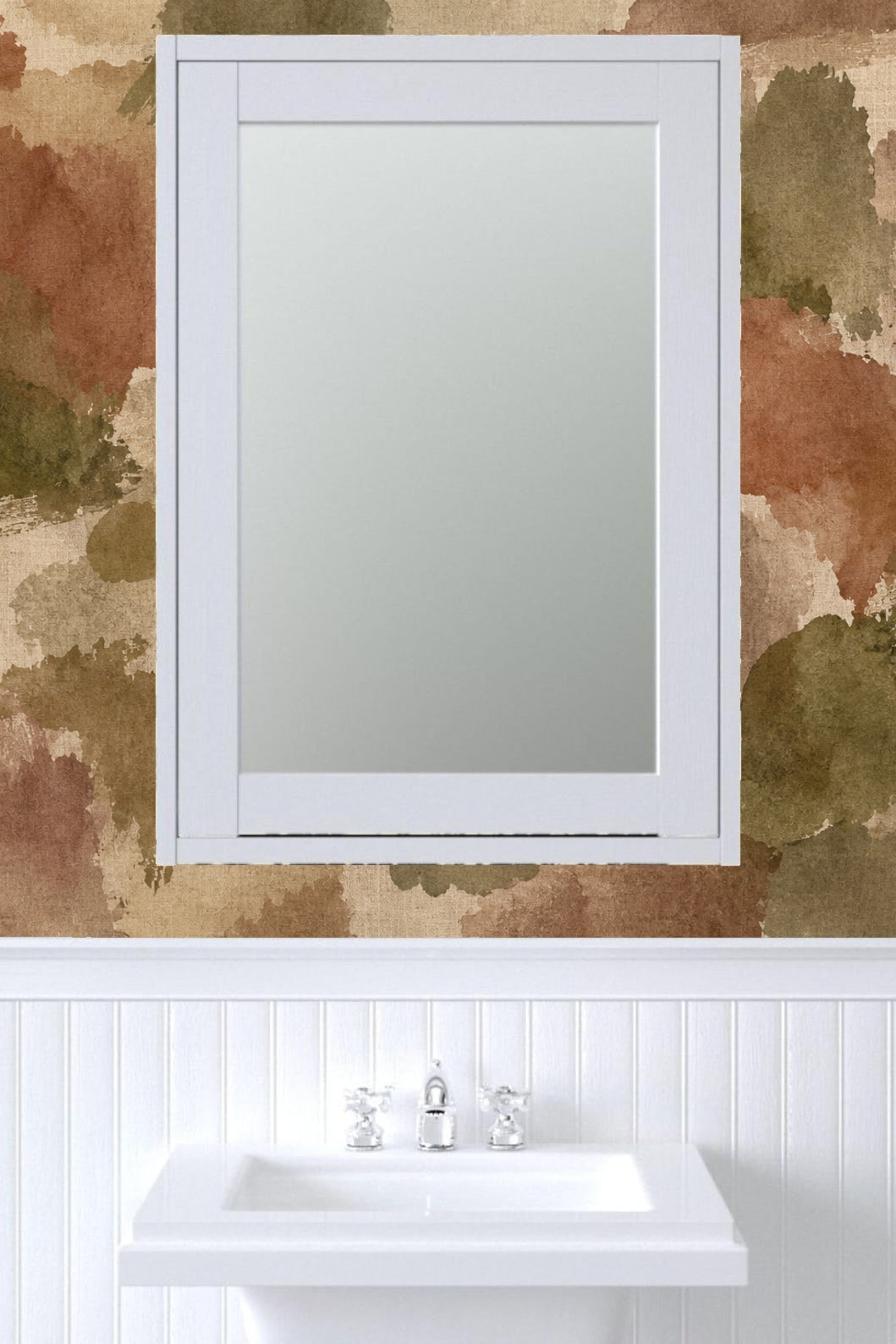 Earth tone wallpaper backdrop with soft organic shapes