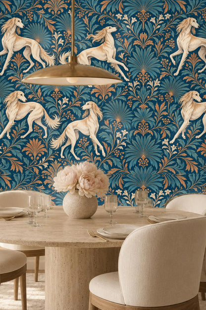 Room use showing wallpaper scale with furnishings