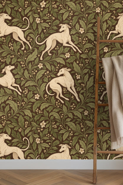 Wall section in natural light revealing rich earth tones and muted greens