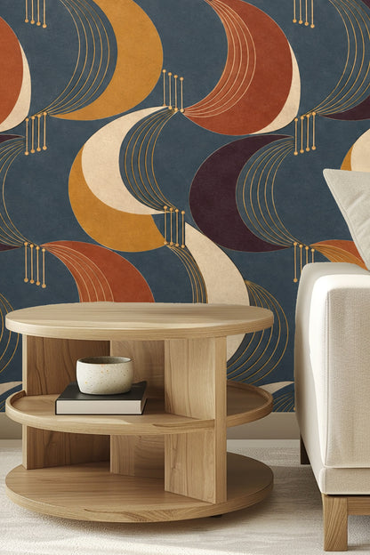 Shadowed detail of wallpaper surface showing matte texture