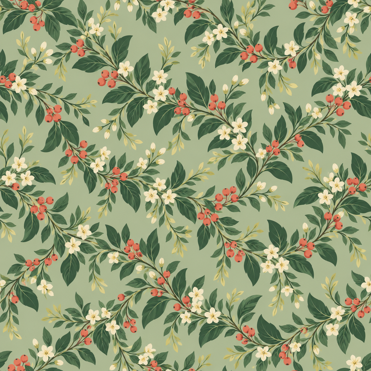 Cottageberry Garland wallpaper image 13