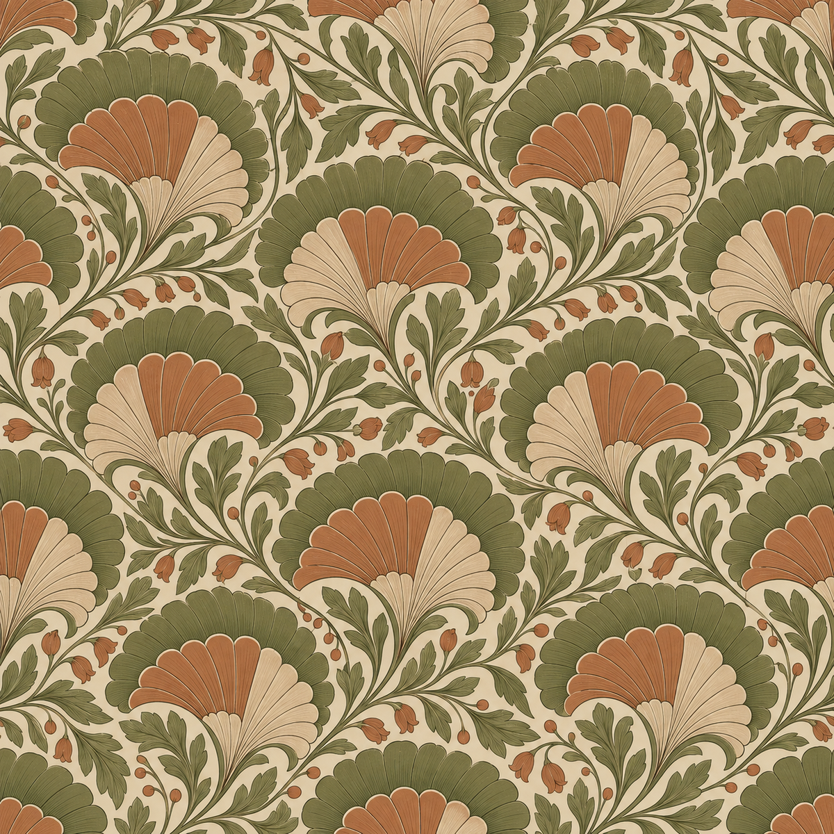 Overall wallpaper surface showing color consistency and pattern alignment