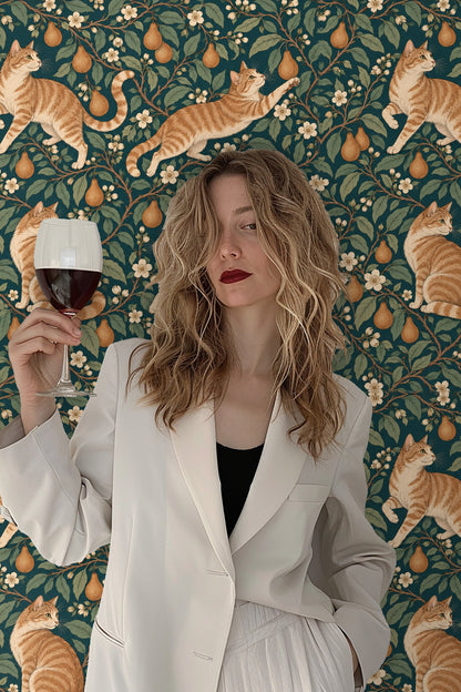 Section showing texture and line detail in cat fur