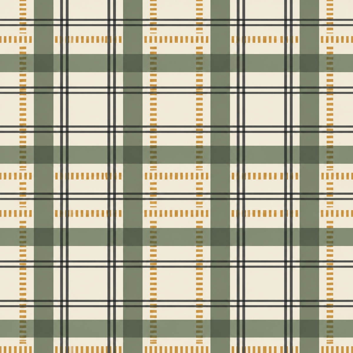 Architect Plaid wallpaper shown in an interior setting