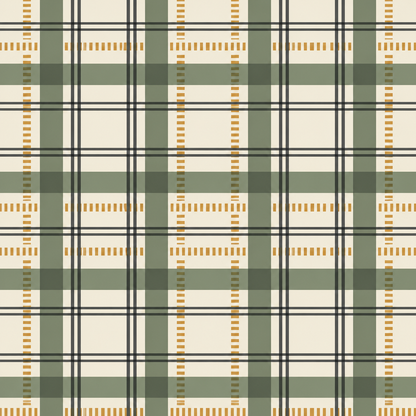 Architect Plaid wallpaper shown in an interior setting