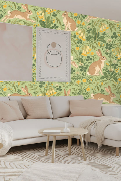 Yellow bell-shaped flowers hanging in small clusters with detailed leaves and curving stems.