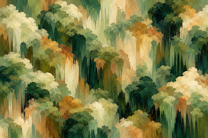 Cascade Canopy wallpaper shown in an interior setting