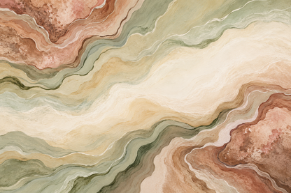 Soft geological abstraction wallpaper in muted natural colors