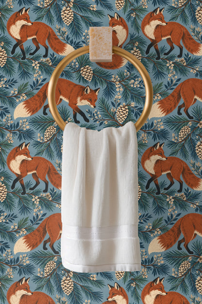 Segment of wallpaper showing the brush texture on fox fur.