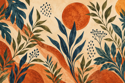 Abstract Foliage Orbit wallpaper image 13