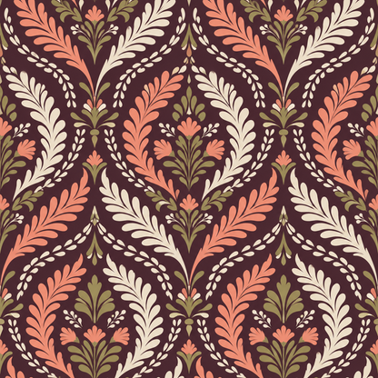 Pattern detail highlighting line quality and color palette