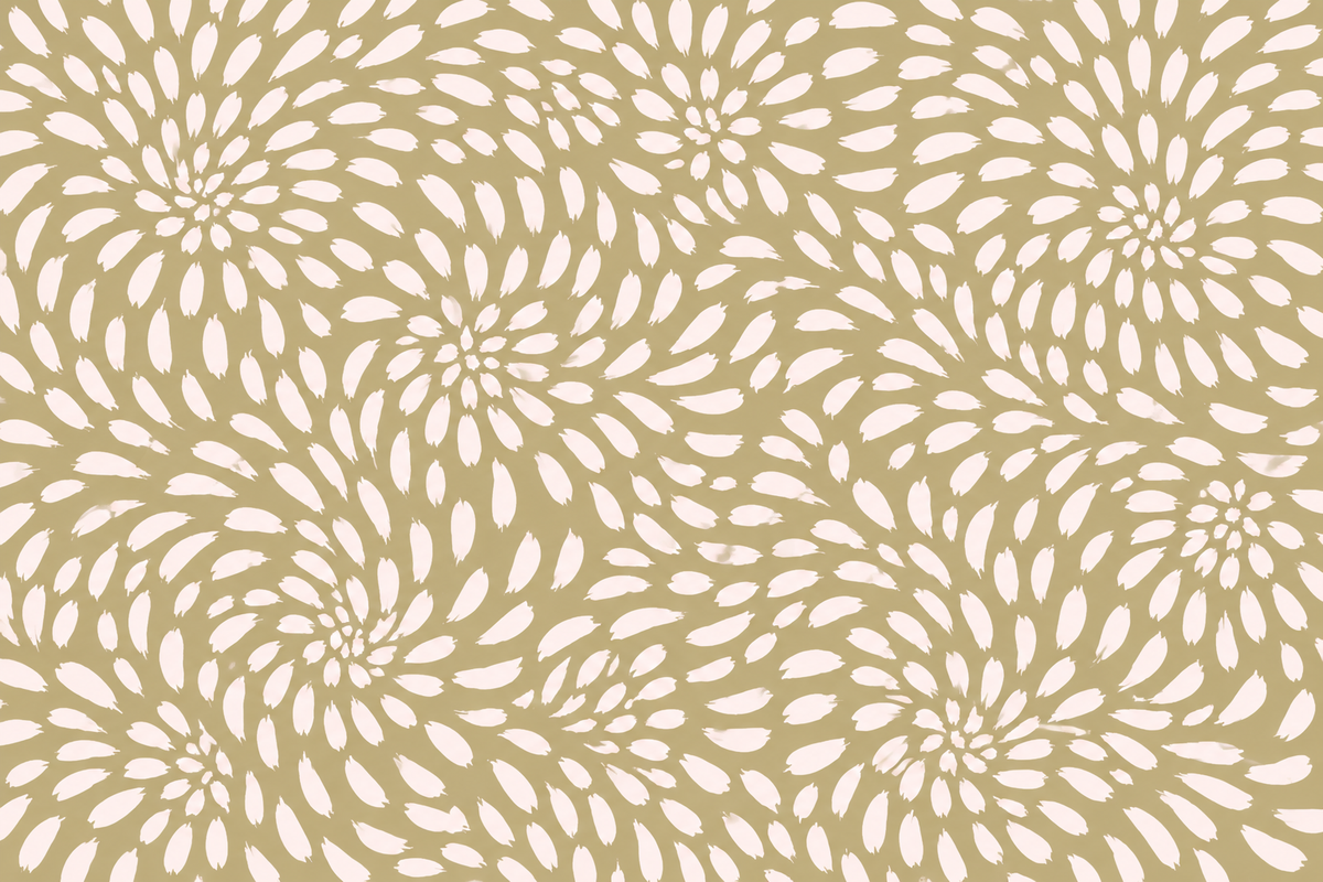 Smooth midcentury modern wallpaper pattern in muted earth tones