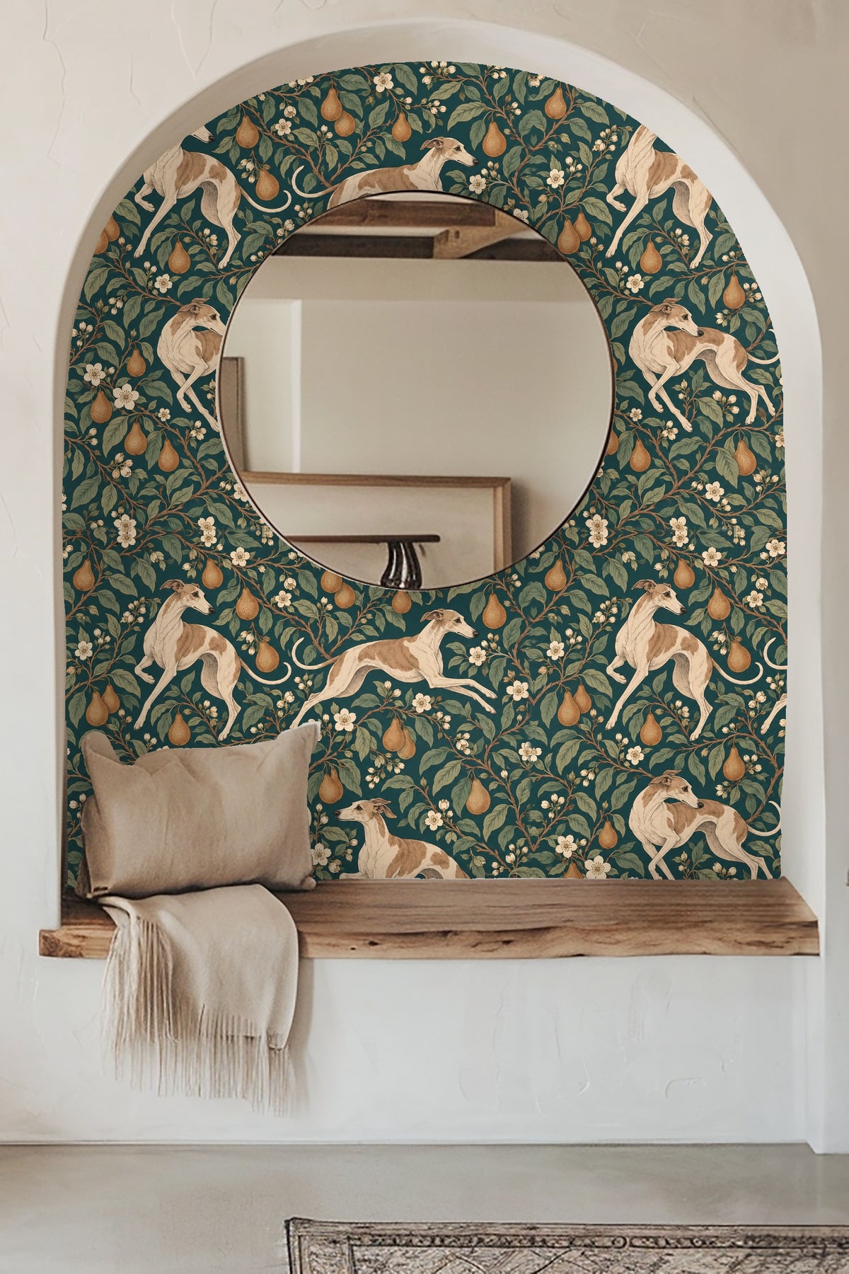 Pattern section emphasizing the vintage-inspired line work and natural color scheme