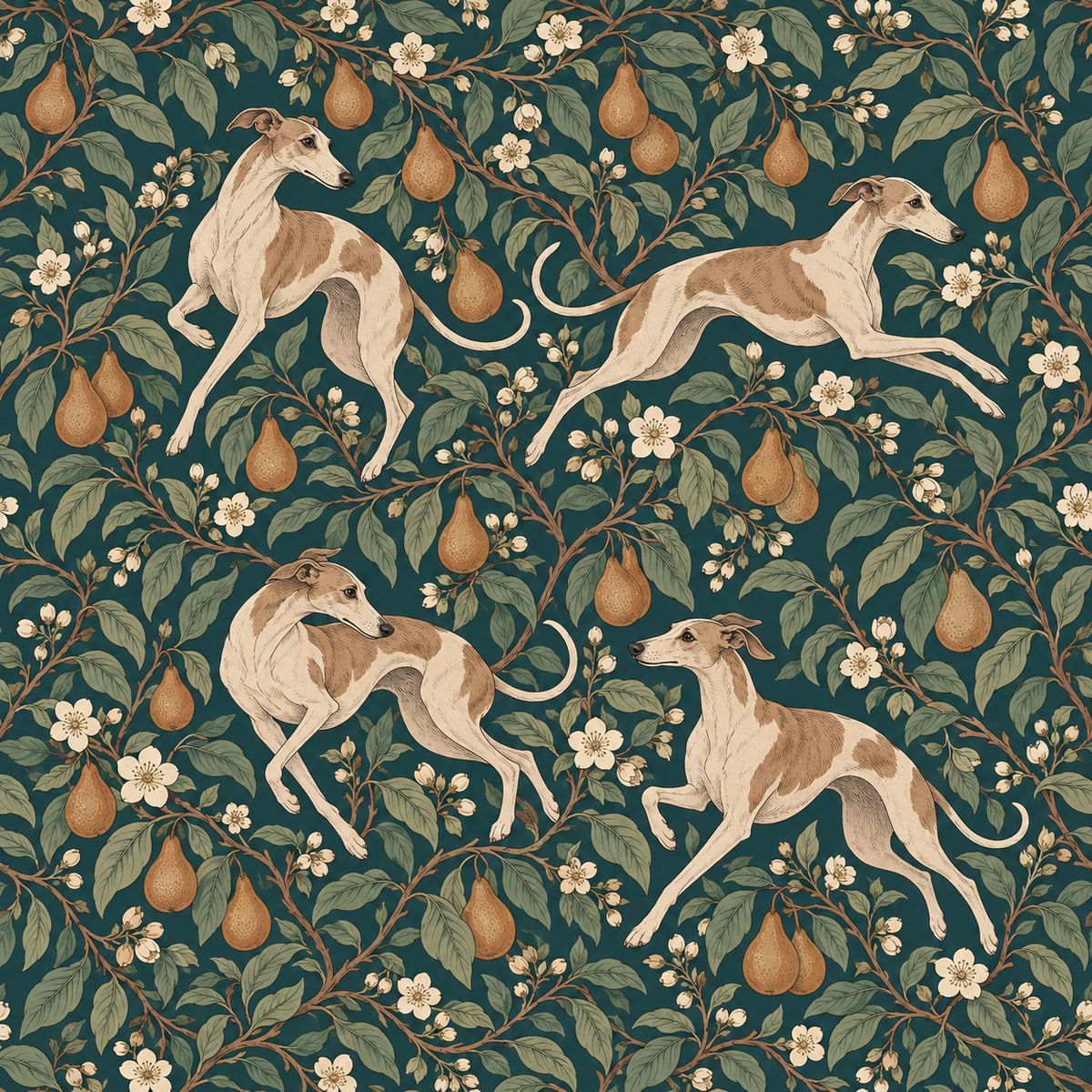 Classic Canine Arboretum wallpaper image 13