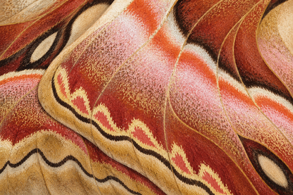 Warm, textured wallpaper pattern emphasizing hand-painted visual character.