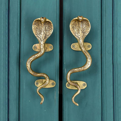 Cobra Snake Brass Handle by Spitfire Girl — view 2