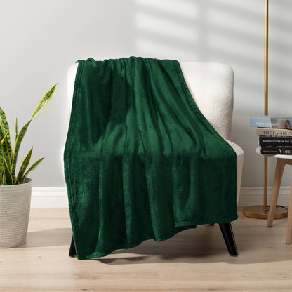 Classic Fleece Throw Blanket by Pavilia — view 4