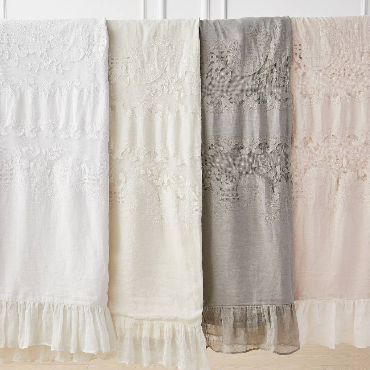 Tabitha Linen Duvet Cover Set by Mélange Home — view 2