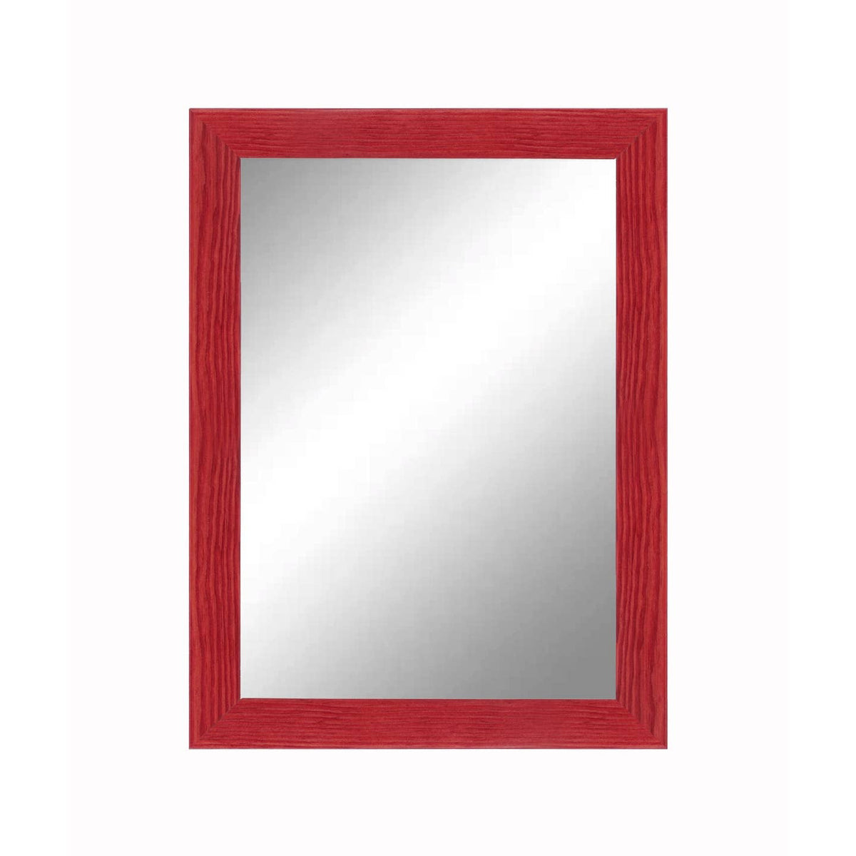 Minimalist Colorful Glossy Solid Wood Grain Framed Mirror by Keyline Mirrors — view 4