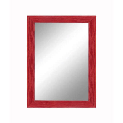 Minimalist Colorful Glossy Solid Wood Grain Framed Mirror by Keyline Mirrors — view 4