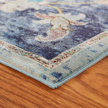 Gabriella Blue Floral Blue / Multi Area Rug