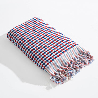 Pompom Bubble Handloom Bath Turkish Towels Farmhouse Decor by Kikoya — view 52