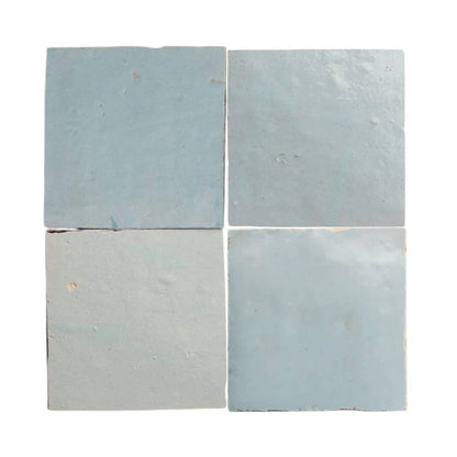 Glossy Wisteria Zellige — Square by Moroccantastics