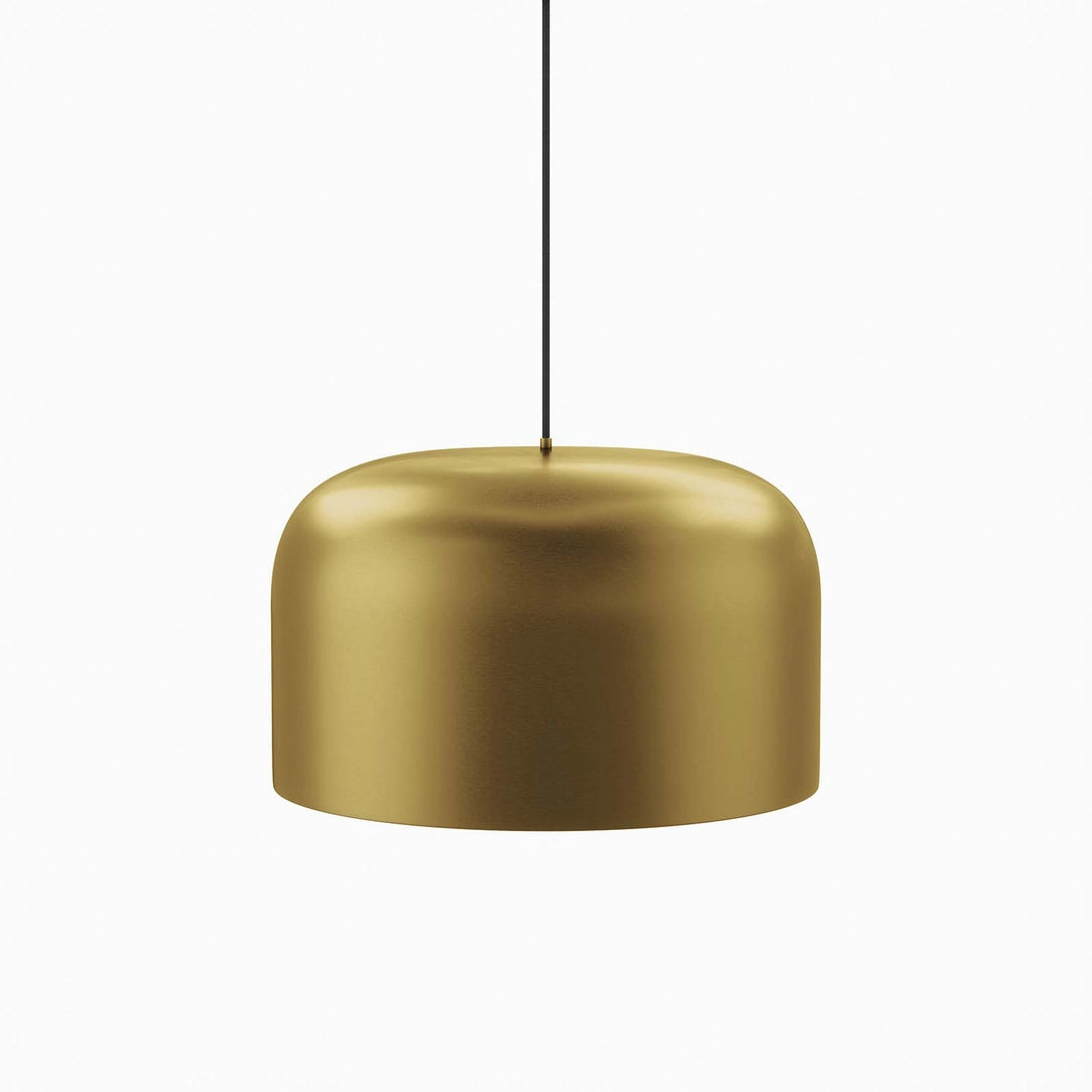 Brushed Gold Avenue pendant, warm gold minimalist kitchen and bedroom light