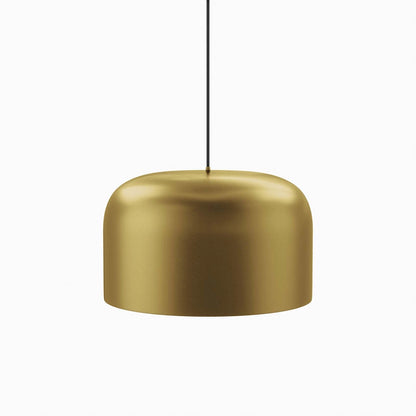 Brushed Gold Avenue pendant, warm gold minimalist kitchen and bedroom light