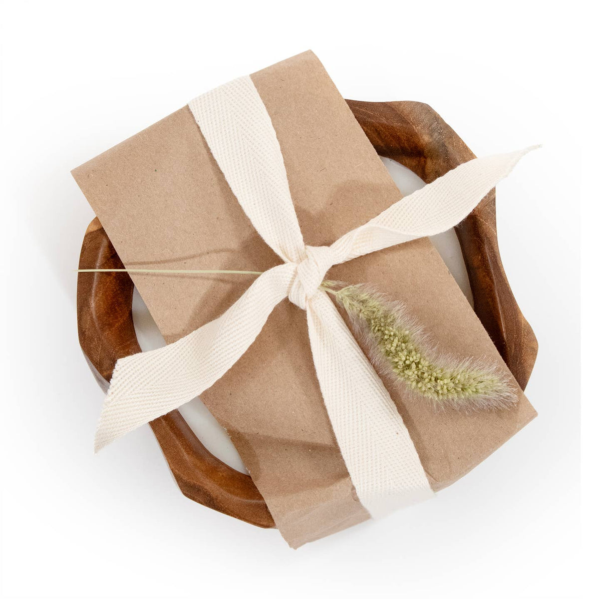Petite Teak Organic Bowl Candle by Andaluca — view 3