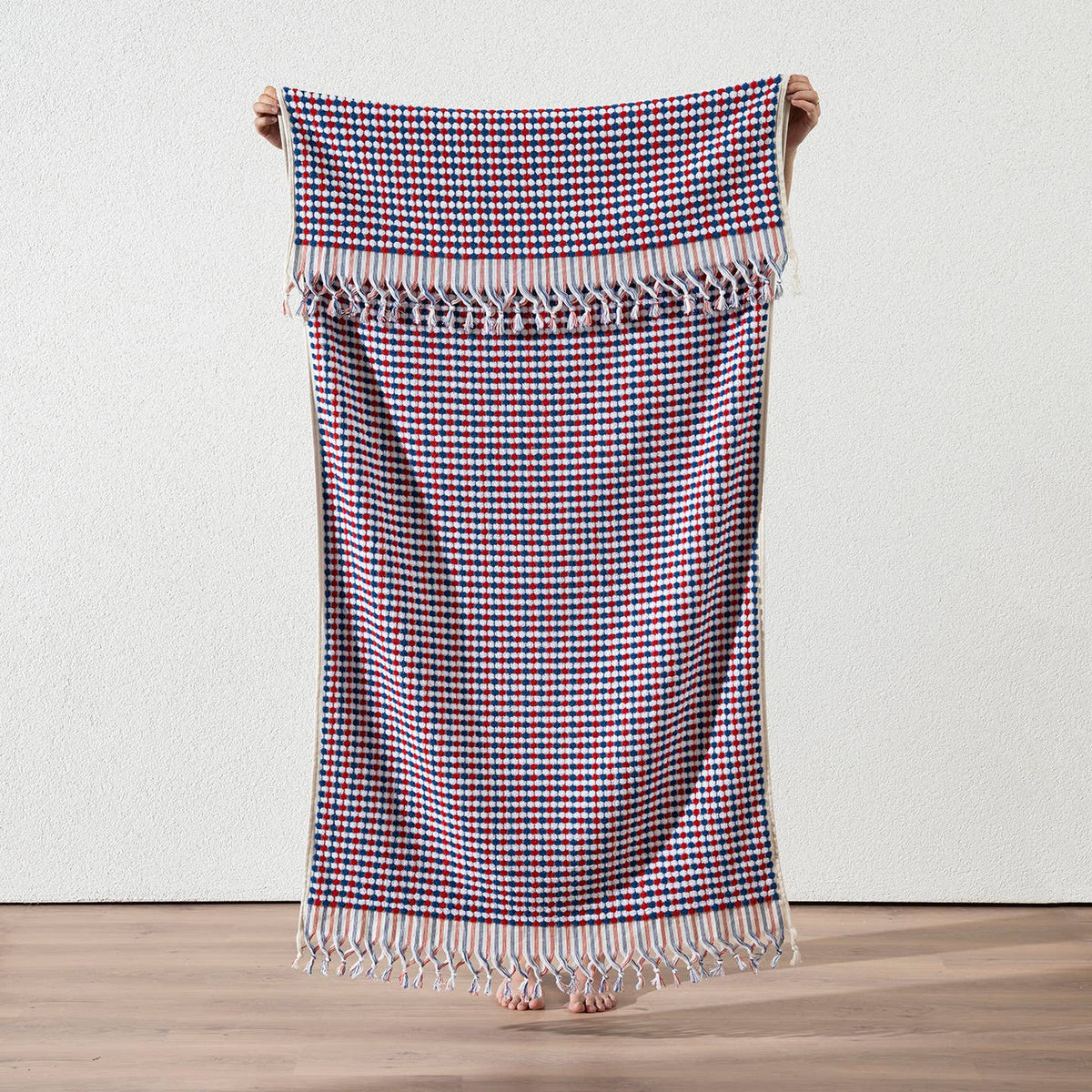 Pompom Bubble Handloom Bath Turkish Towels Farmhouse Decor by Kikoya — view 50