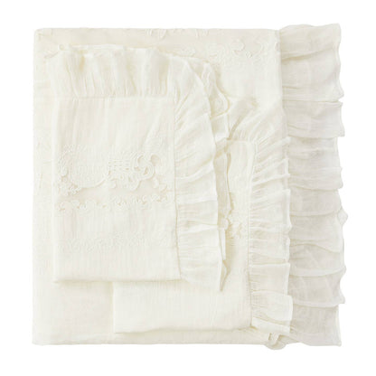 Tabitha Linen Duvet Cover Set by Mélange Home — view 24